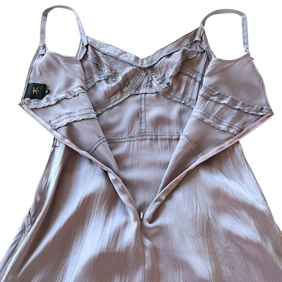 Tree 100% Silk Beaded Slip Dress - Picture 6 of 11